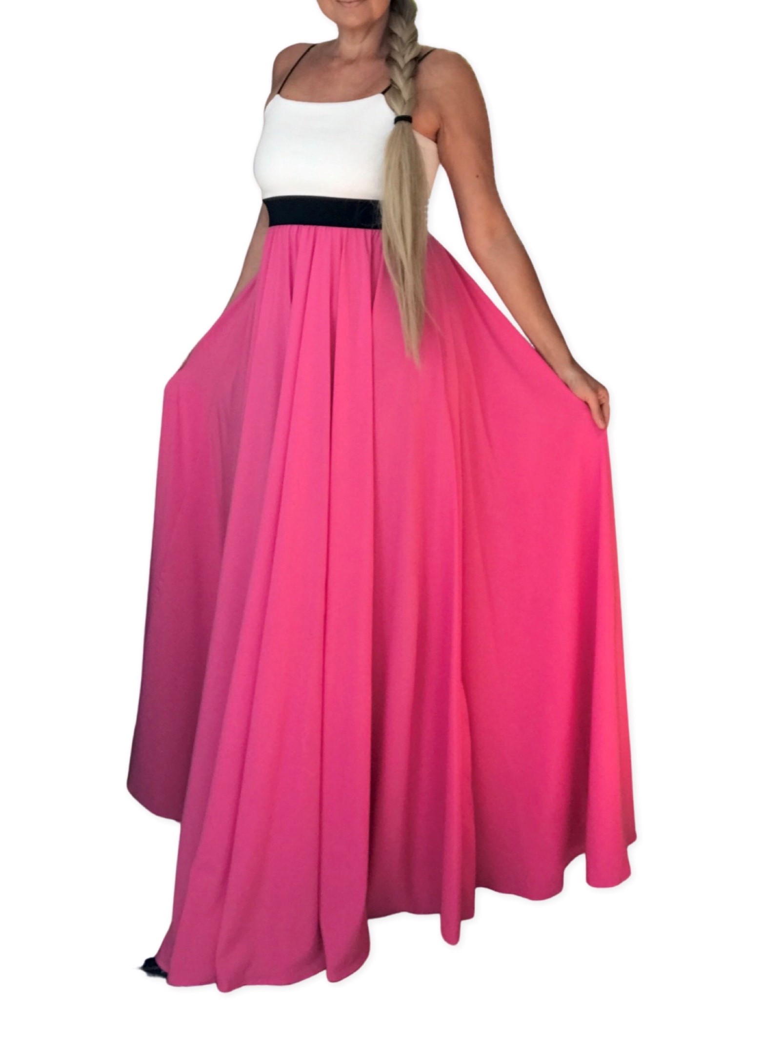 Dlouhé letní šaty BOROS DR-L-PIW01